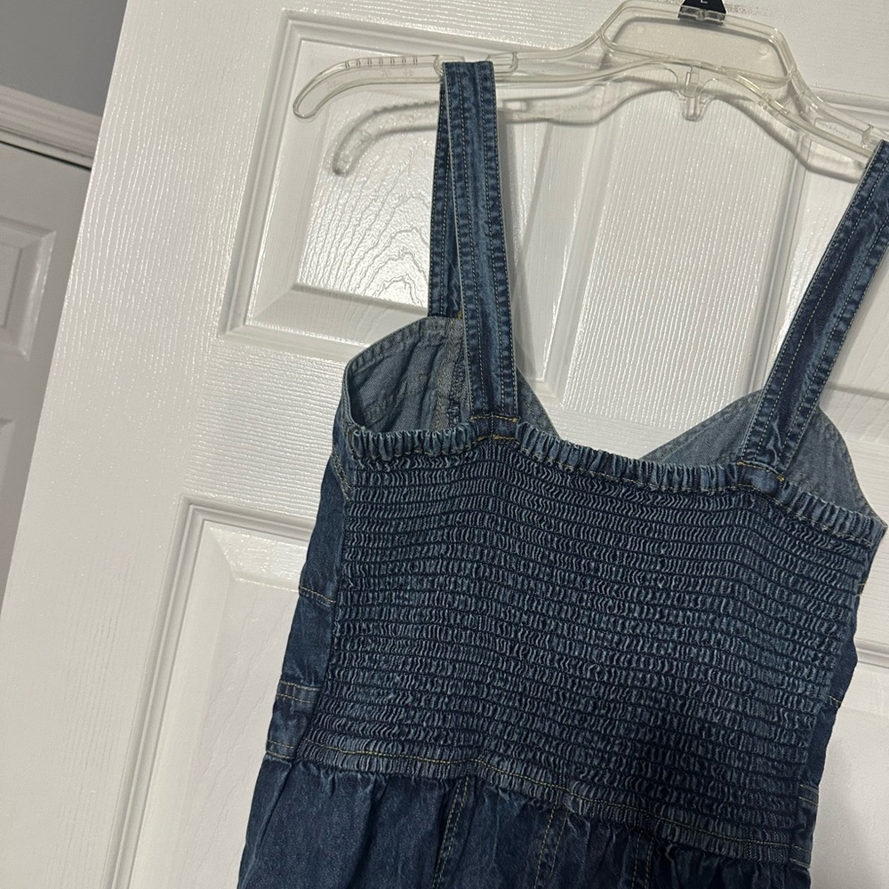 Japna Dark Blue Denim Mini Dress - Picture 12 of 15